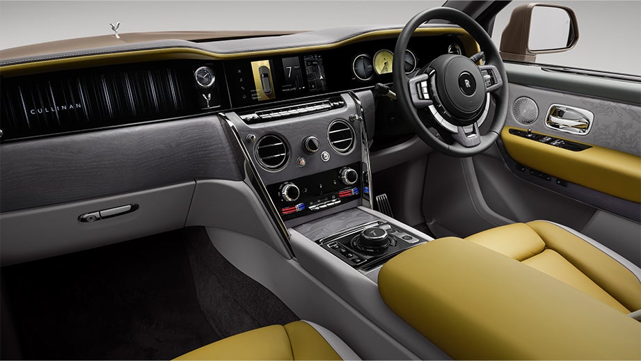 interior dashboard of a Rolls-Royce Cullinan Series II