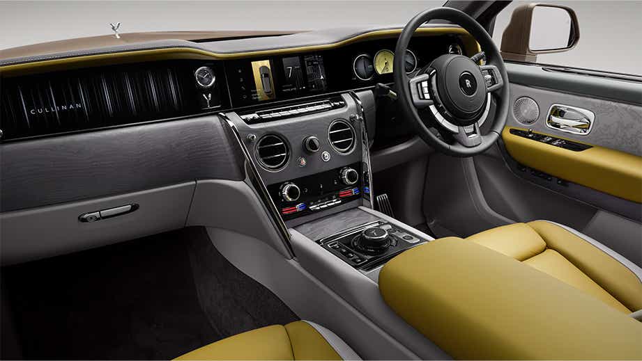 interior dashboard of a Rolls-Royce Cullinan Series II