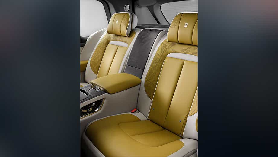 rear seat view of a Rolls-Royce Cullinan Series II