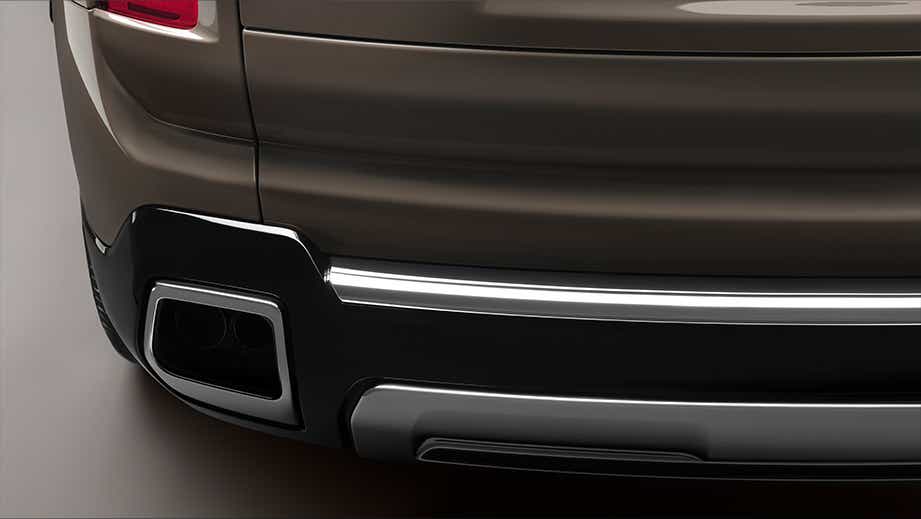 rear bumper close-up of a Rolls-Royce Cullinan Series II