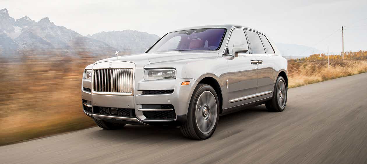 front three-quarter of a Rolls-Royce Cullinan