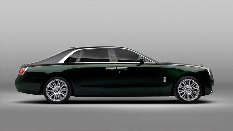 side view of a Rolls-Royce Ghost