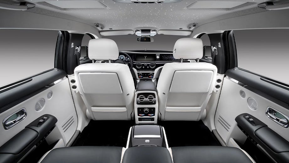 interior view of a Rolls-Royce Ghost