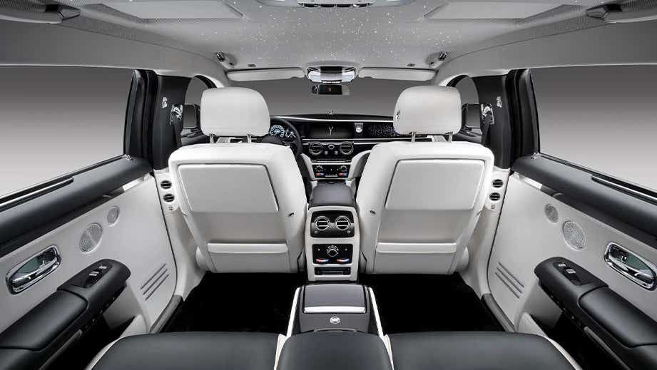 interior view of a Rolls-Royce Ghost