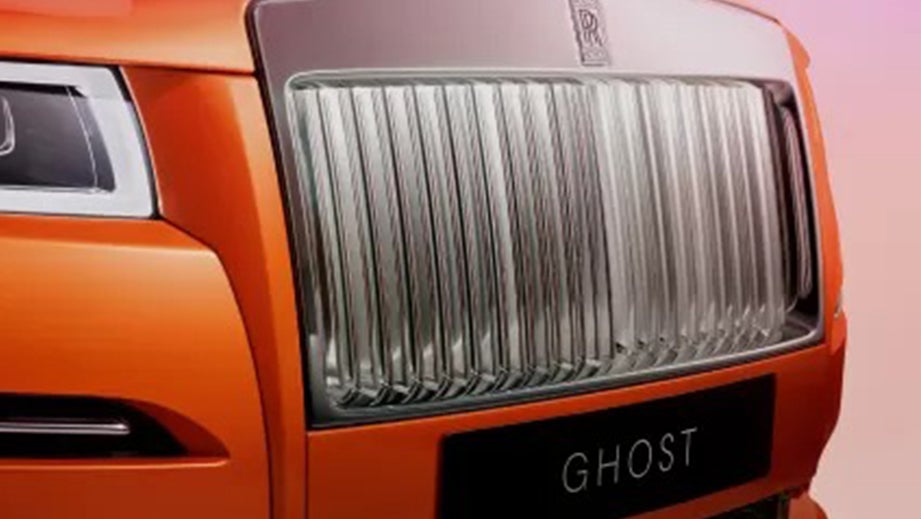 Front grille close-up of a Rolls-Royce Ghost