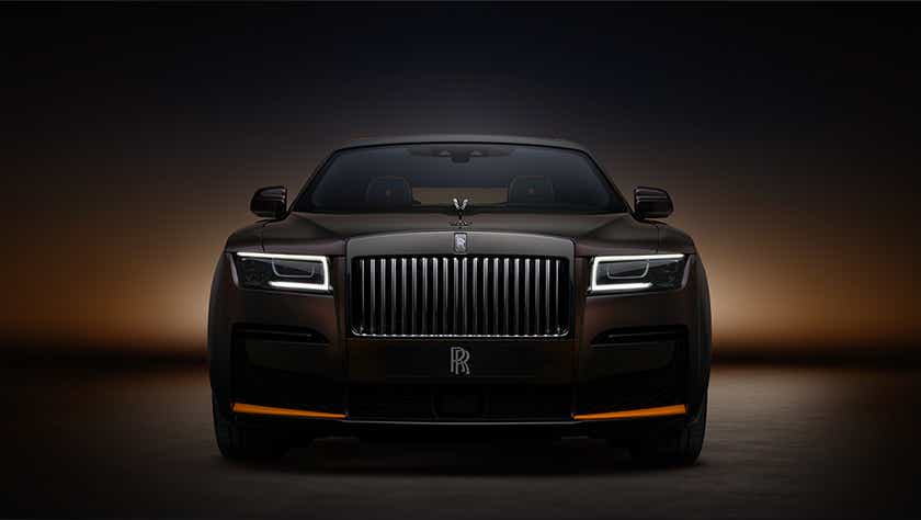front view of a Rolls-Royce Ghost