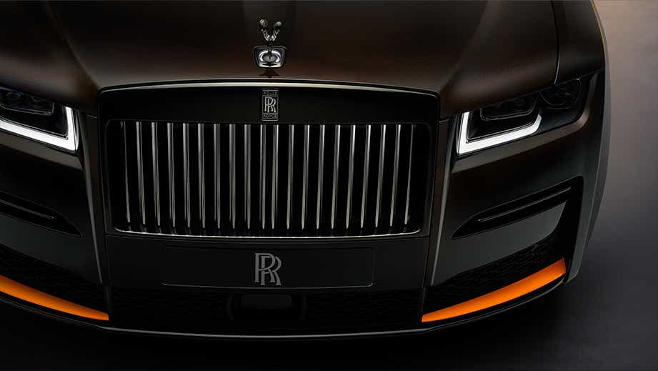 front grille close-up of a Rolls-Royce Ghost