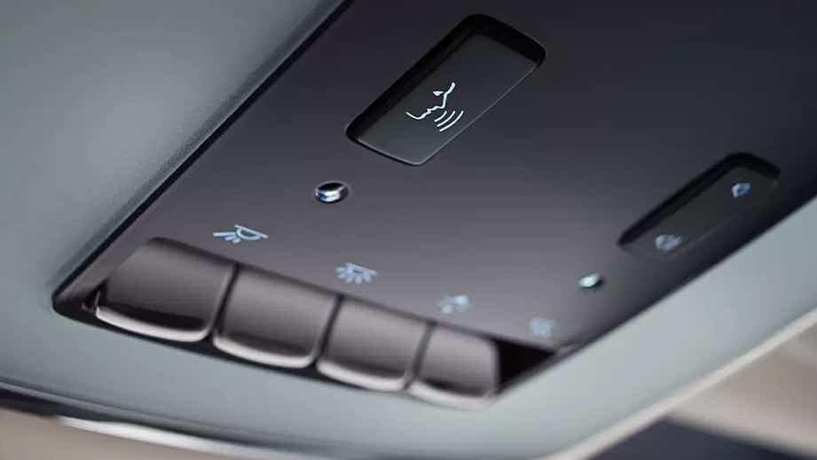 overhead console controls of a Rolls-Royce Phantom