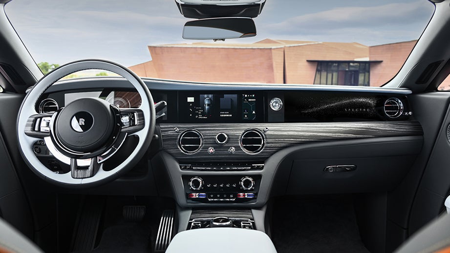 interior dashboard of a Rolls-Royce Spectre