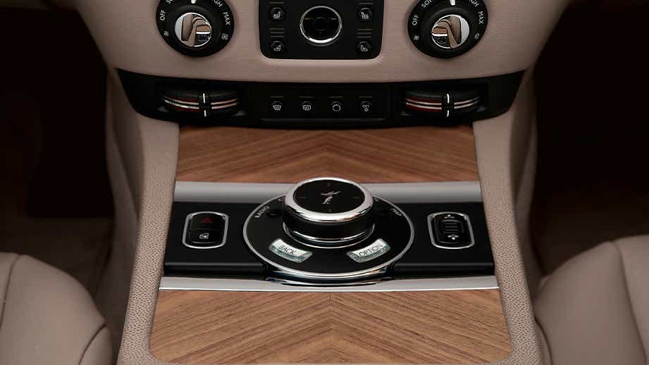 center console of a Rolls-Royce Wraith