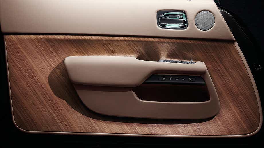 interior door panel of a Rolls-Royce Wraith