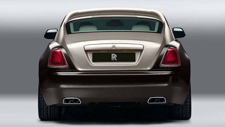 rear view of a Rolls-Royce Wraith