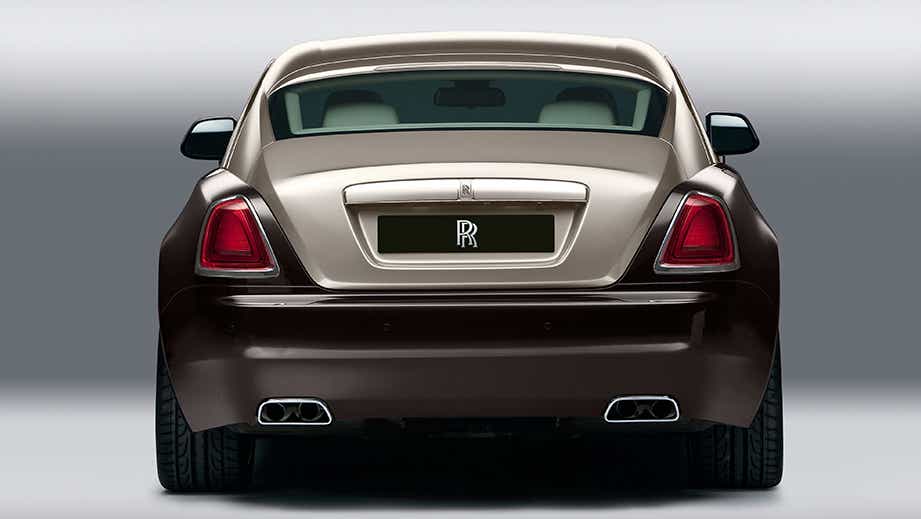 rear view of a Rolls-Royce Wraith