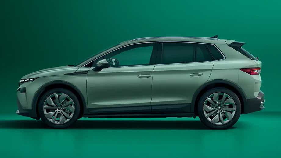 side view of a Skoda Elroq