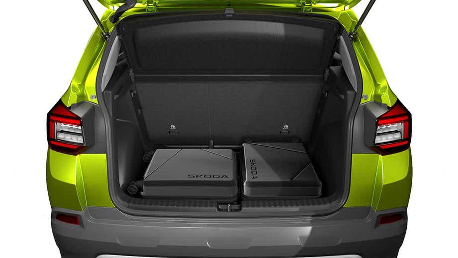 open boot space view of a Skoda Kylaq