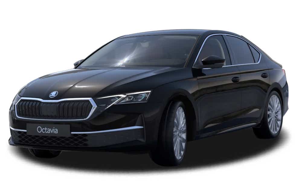 front three-quarter of a Skoda Octavia Facelift