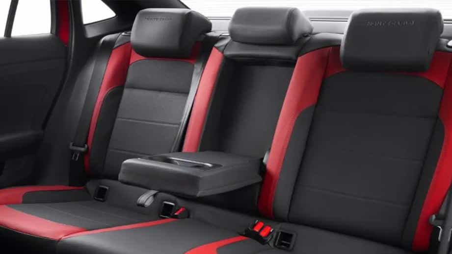 rear seat view of a Skoda Slavia