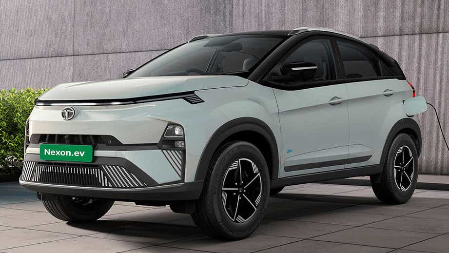 front three-quarter of a Tata Nexon EV