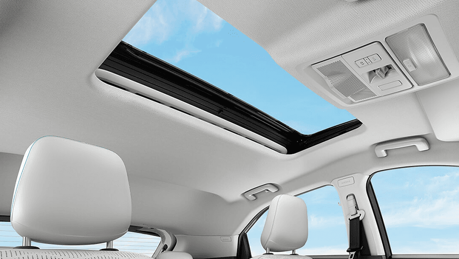 Sunroof interior view of a Tata Nexon EV