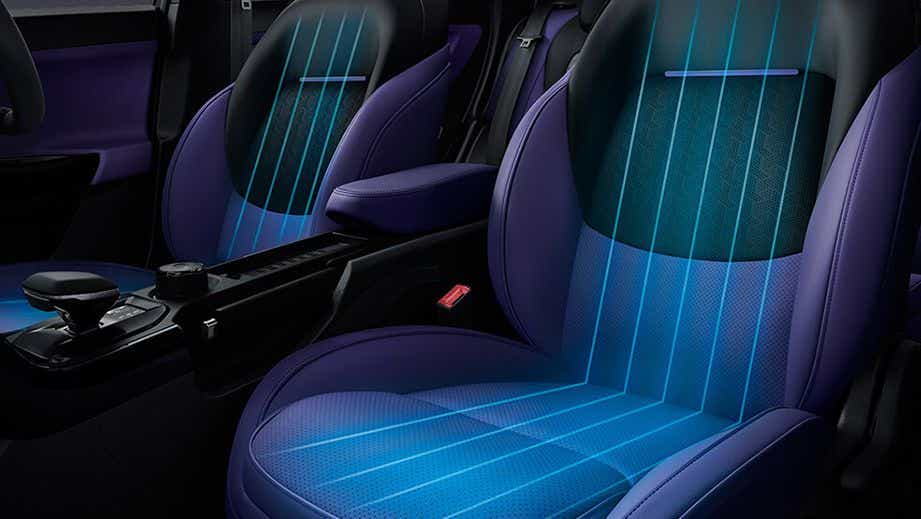 front seat view of a Tata Nexon interior