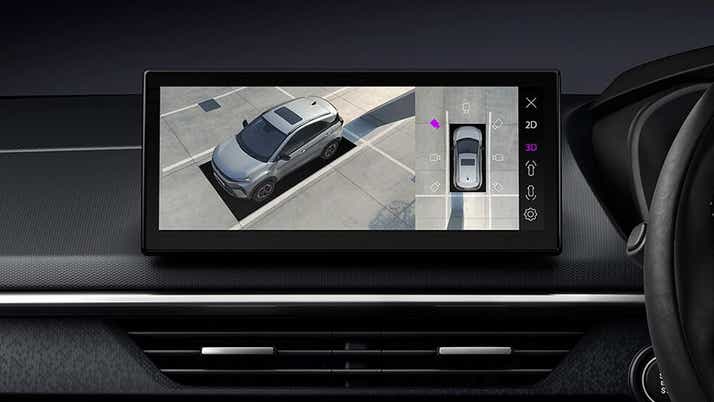 infotainment screen view of a Tata Nexon interior dashboard