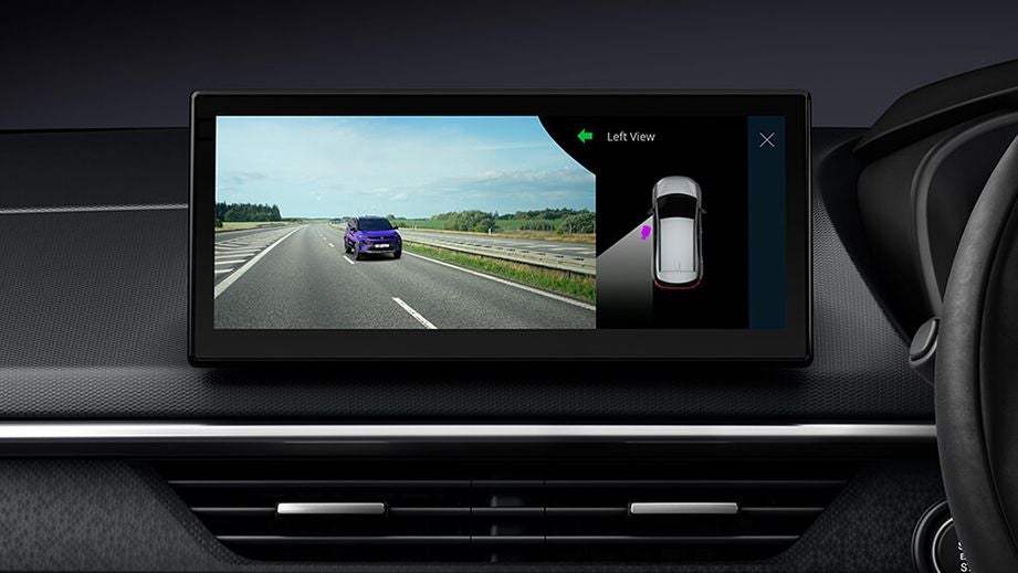 interior dashboard display of a Tata Nexon