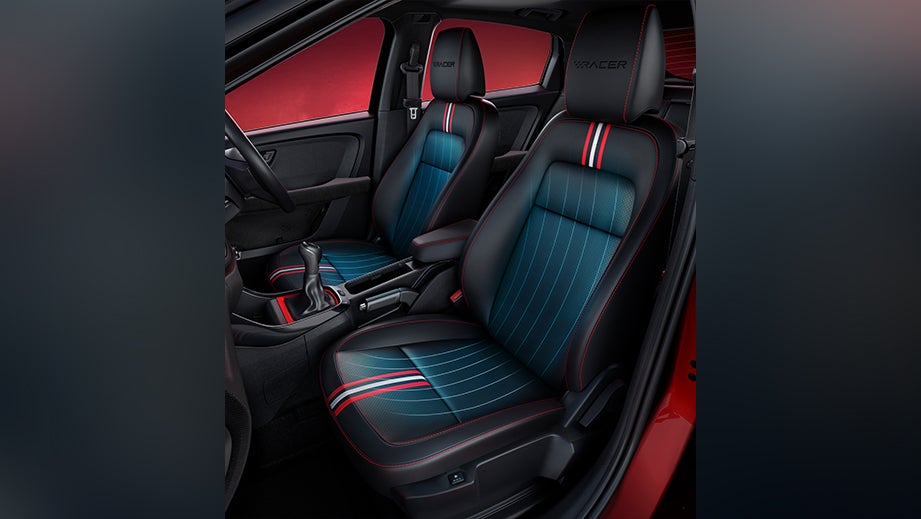 front seats and dashboard of a Tata Altroz Racer