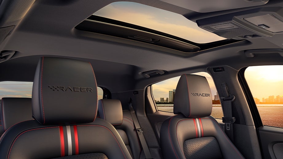 interior dashboard and front seats of a Tata Altroz Racer