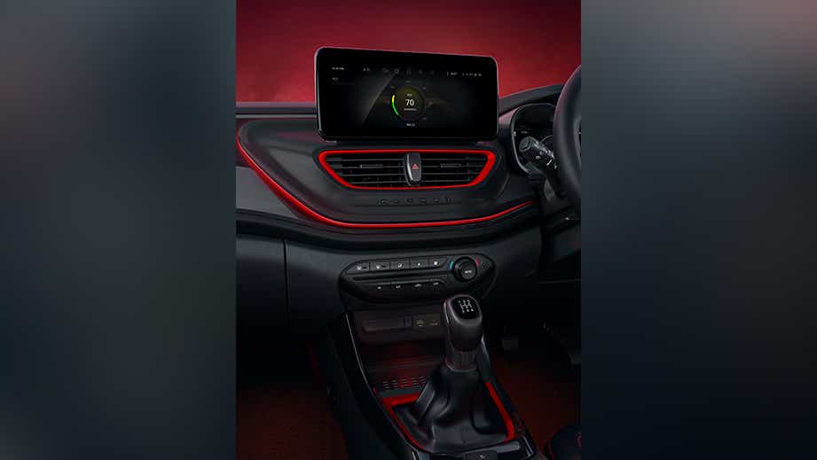 interior dashboard of a Tata Altroz Racer