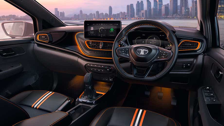 interior dashboard of a Tata Altroz Racer