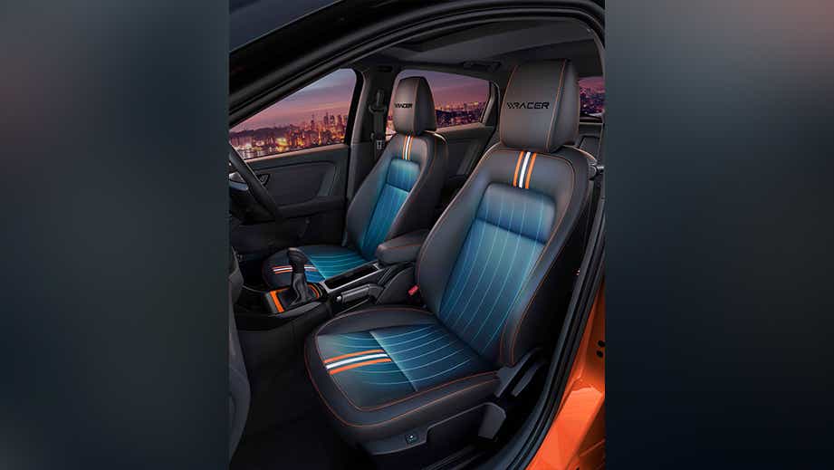 front seat interior of a Tata Altroz Racer
