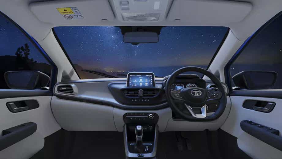 interior dashboard of a Tata Altroz 2020-2024