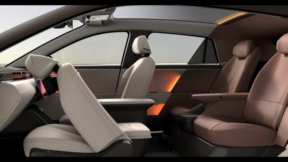 interior dashboard and seats of a Tata Avinya