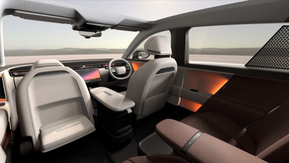 interior dashboard view of a Tata Avinya