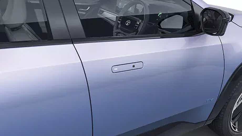 Front door and cabin of a Tata Curvv EV