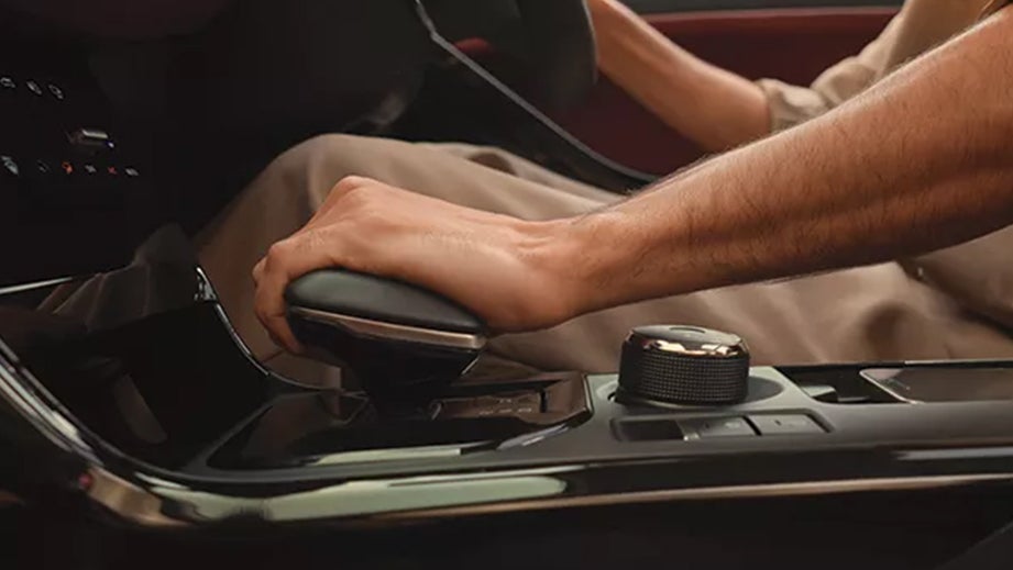 gear shifter and center console of a Tata Curvv