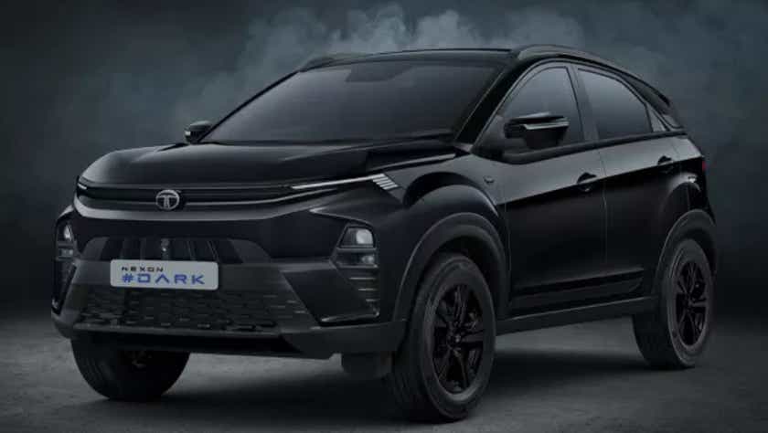 front three-quarter of a Tata Nexon in