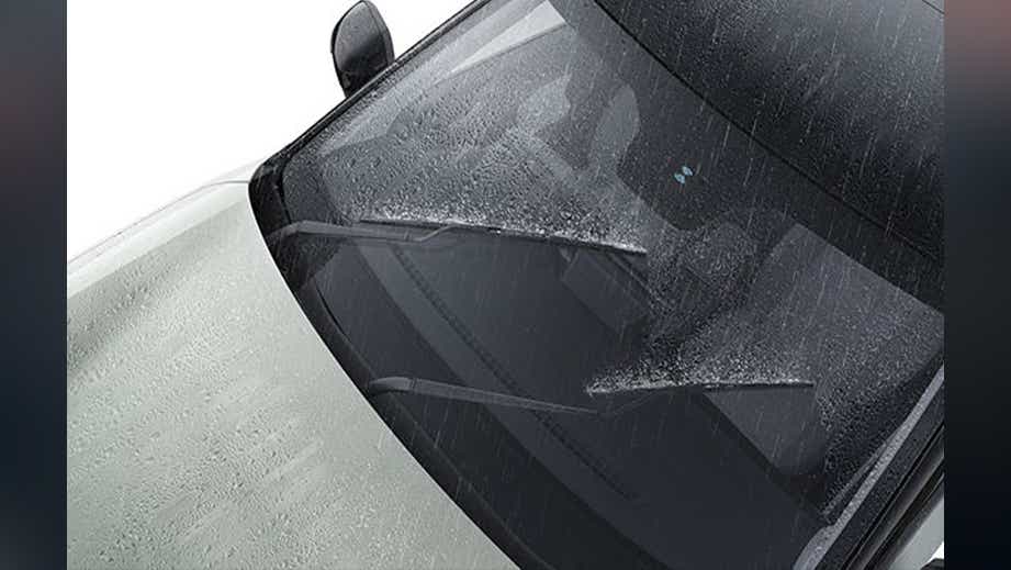 windshield wipers in use on a Tata Punch EV