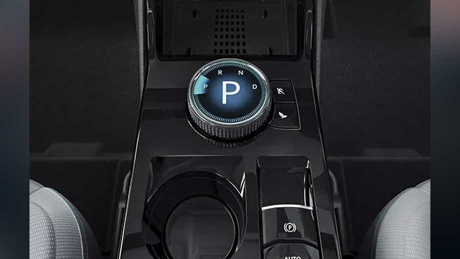 centre console with rotary gear selector of a Tata Punch EV
