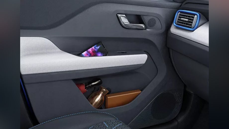 front door panel and interior of a Tata Punch