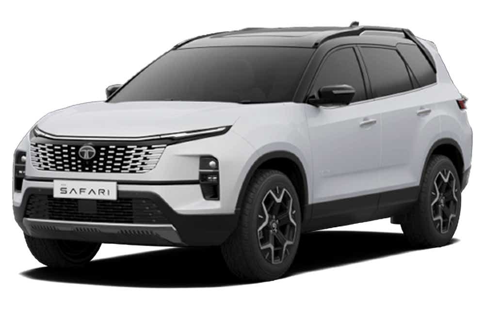 front three-quarter of a Tata Safari