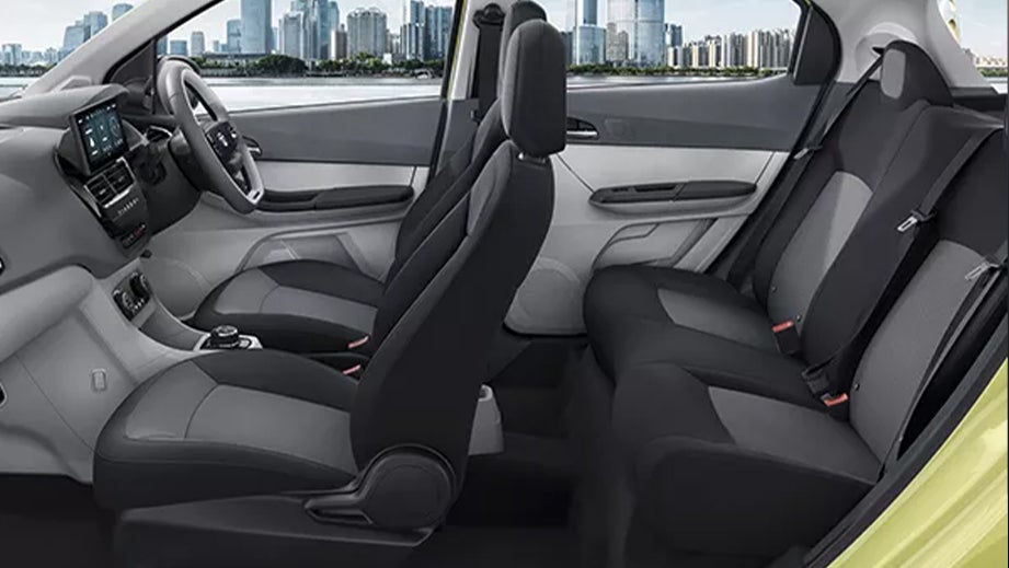 interior cabin view of a Tata Tiago EV