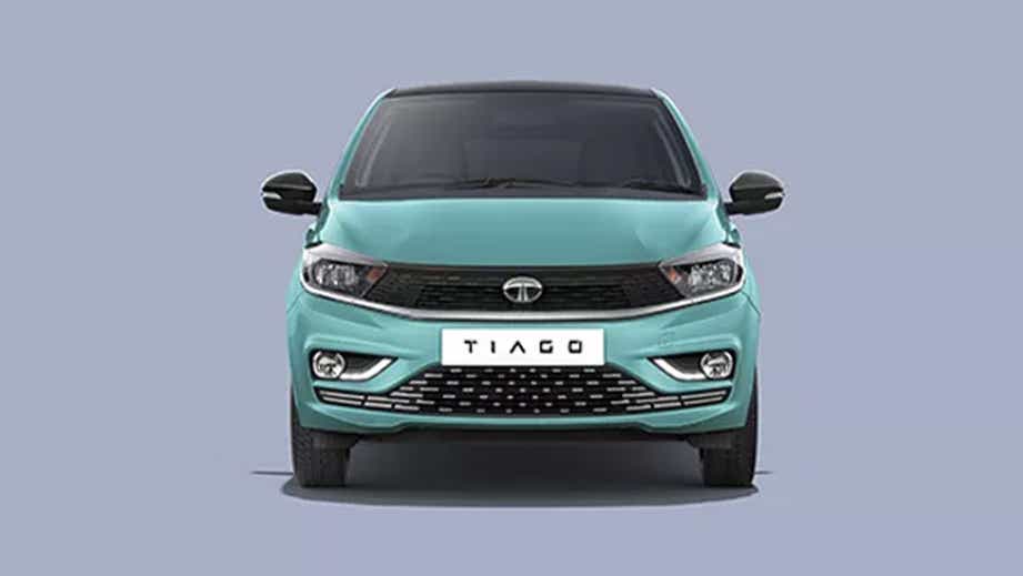 Front view of a Tata Tiago
