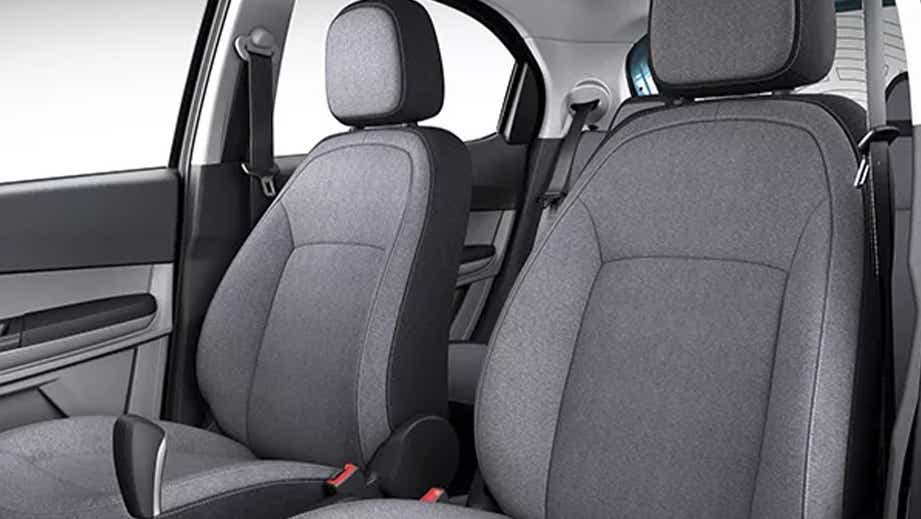 front seats and cabin of a Tata Tiago