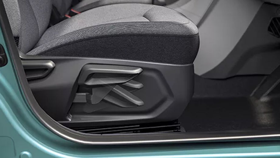 Front seat base close-up of a Tata Tiago