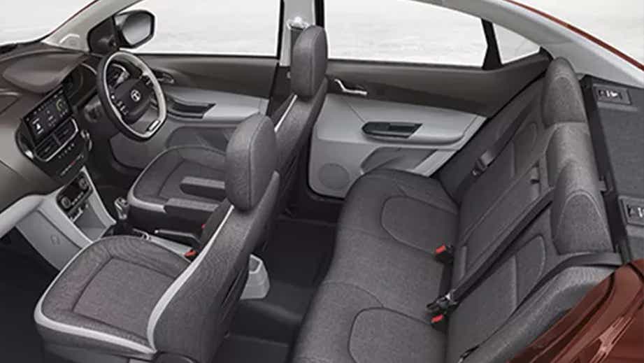 interior cabin view of a Tata Tigor