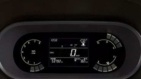 Instrument cluster of a Tata Tigor