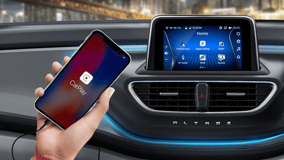 interior dashboard view of a Tata Altroz 2020-2024