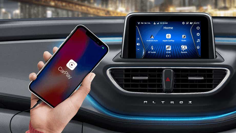 interior dashboard view of a Tata Altroz 2020-2024