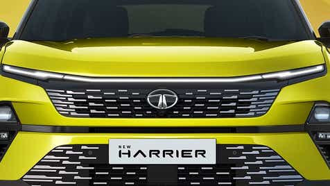 front grille view of a Tata Harrier